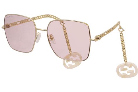 Gucci GG0724S Gold/Pink 61/18/135 women Sunglasses